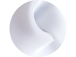 silk fabric color white