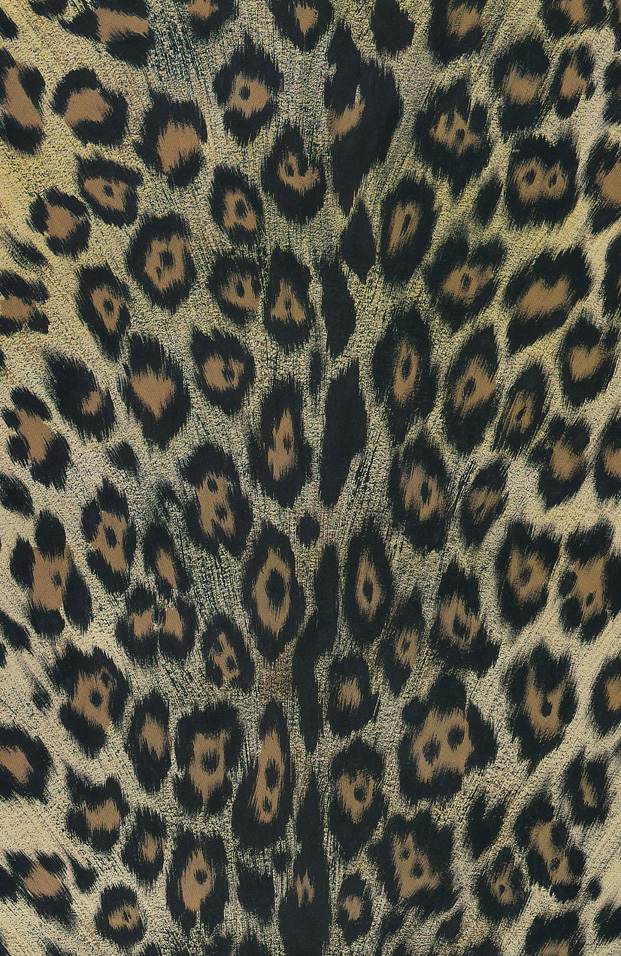 printed silk fabric Animal Skins theme