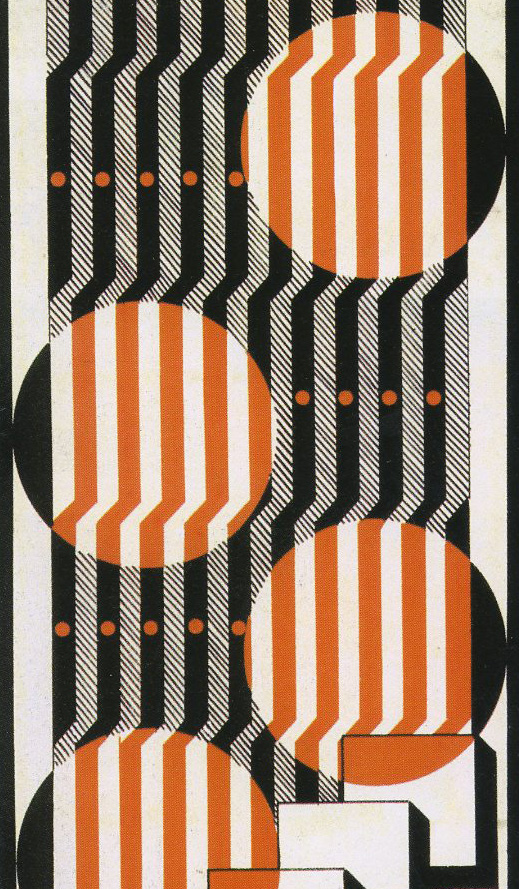 printed silk fabric Art Deco Geometric theme