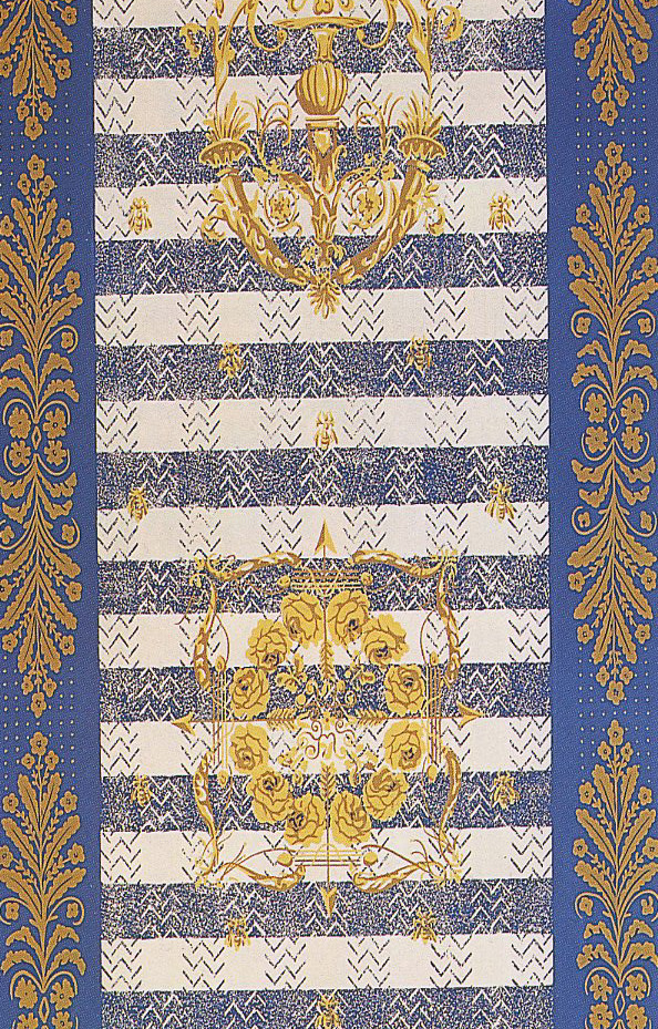 printed silk fabric Lattice and Trellis theme