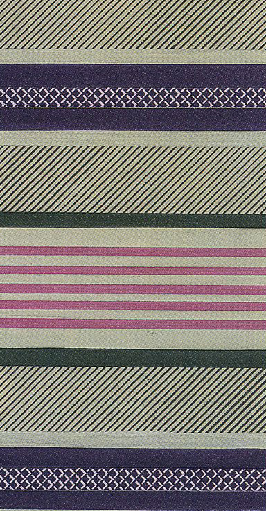 printed silk fabric Stripes and Bird Eyes theme
