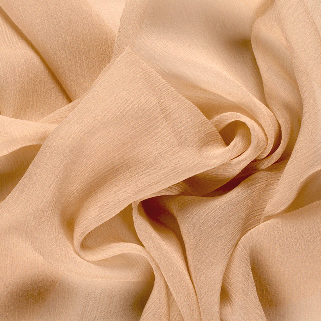 crinkle chiffon silk fabric