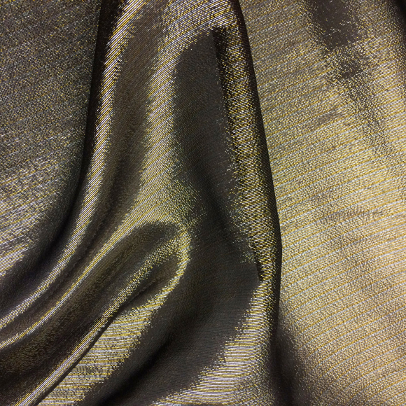 gold lame silk fabric